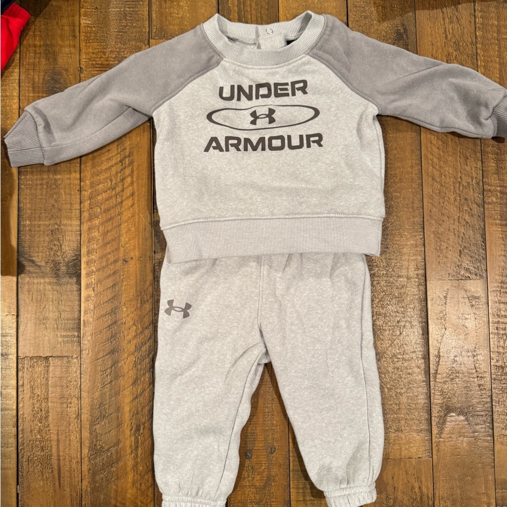 Baby boy under armour sweatsuit set